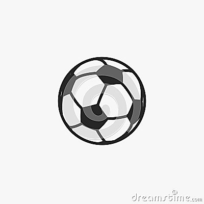 Football flat icon Vector Illustration