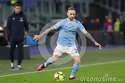 Football: Freccia Rossa Italy Cup 2022/2023 - round of 16- Match day 18- SS LAZIO vs BOLOGNA, Oympic stadium in Rome Editorial Stock Photo