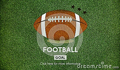 Football Game Ball Play Sports Graphics Concept Stock Photo