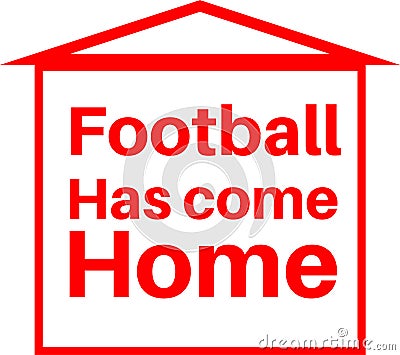 Football Has Come Home - footballs coming home Stock Photo