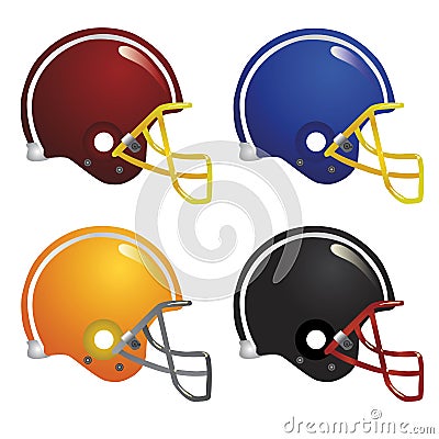 Football Helmet Vector Stock Images - Image: 4361824