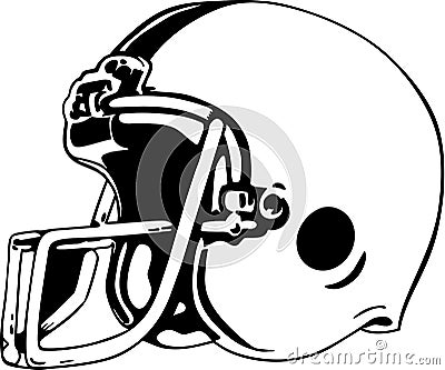 Football Helmet Vector Illustration Vector Illustration