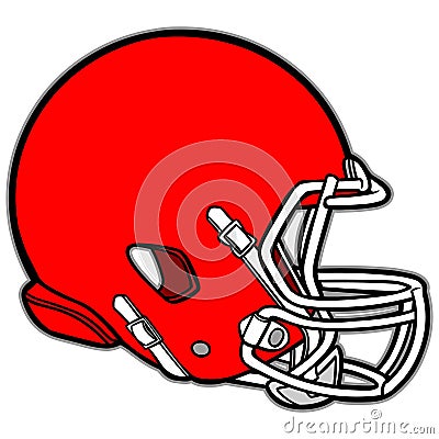 Football Helmet Vector Illustration