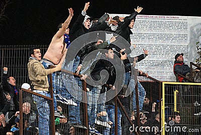 Football hooligans Editorial Stock Photo