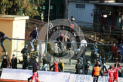 Football incidents Editorial Stock Photo