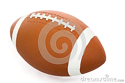 Football Isolated with Path Stock Photo