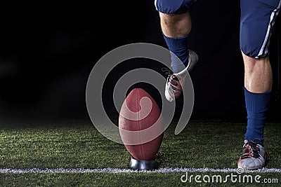 Football Kickoff Stock Photo