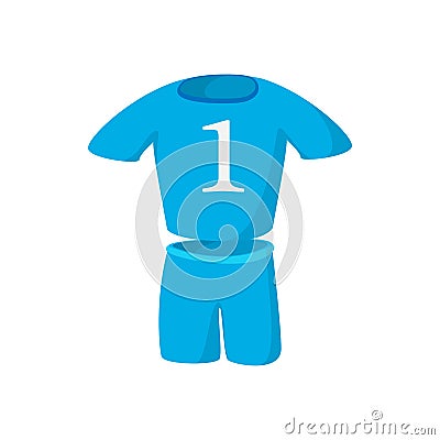 Football kit cartoon icon Vector Illustration