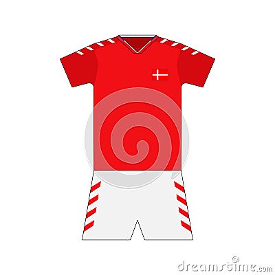 Football kit. Denmark Stock Photo