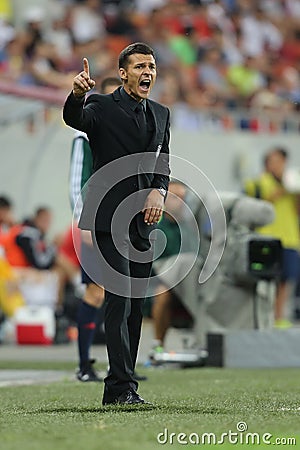 Football manager - Constantin Galca Editorial Stock Photo