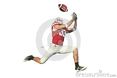 Football Player with Ball Stock Photo