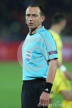 Football referee, Ruddy Buquet Editorial Stock Photo