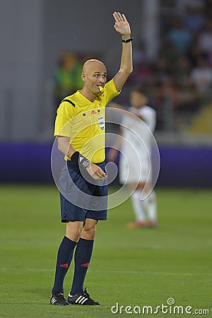 Football referee, Sergei Karasev Editorial Stock Photo