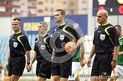 Football referees Editorial Stock Photo