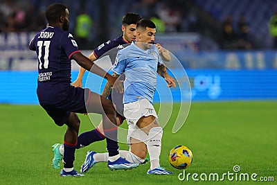 Football: Serie A 2023-2024 - Match day 10 - SS Lazio vs ACF Fiorentina, Olympic Stadium in Rome on 30th october 2023 Editorial Stock Photo