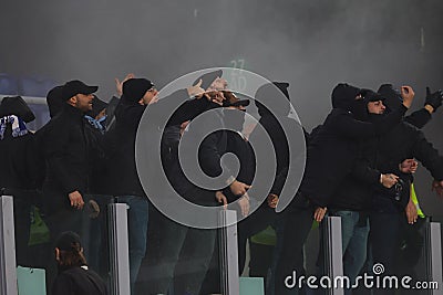 Football: Serie A 2023-2024 - Match day 12 - SS Lazio vs AS Roma at Olympic Stadium in Rome on 12h november 2023 Editorial Stock Photo