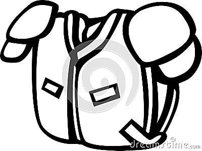 football shoulder pads vector illustration Vector Illustration