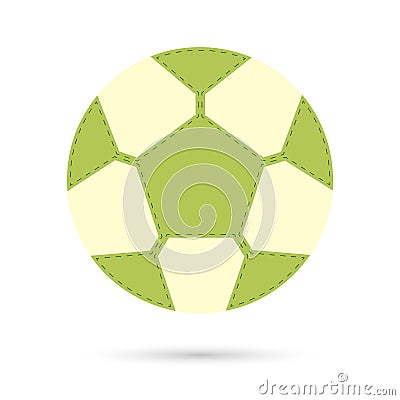 Football soccer ball icon. Vector Illustration