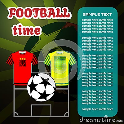 Football Soccer computer game Vector Illustration