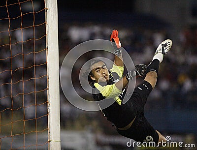 Football Soccer Goal Keeper Editorial Stock Photo