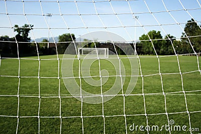 Football/Soccer netting Stock Photo