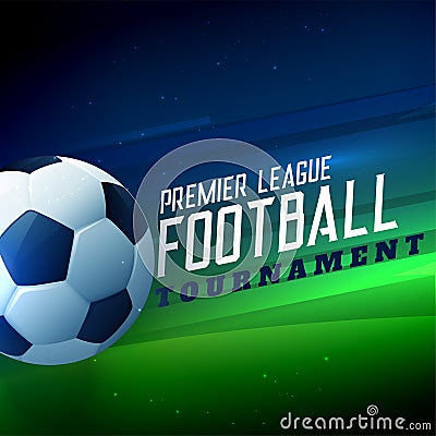 Football sports tournament soccer championship background Vector Illustration
