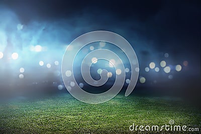 Football stadium background Stock Photo