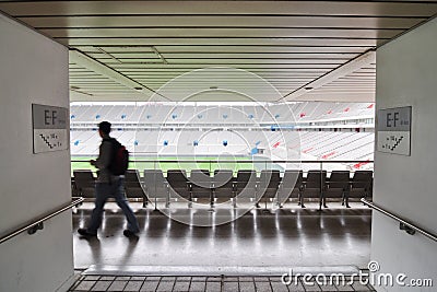 Football stadium entrances Stock Photo