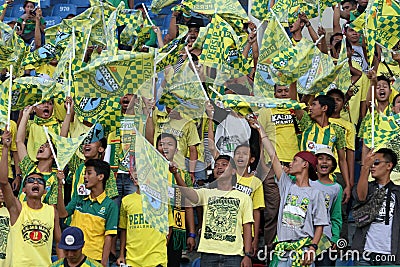Football supporters Editorial Stock Photo