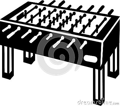 Football Table Vector Illustration