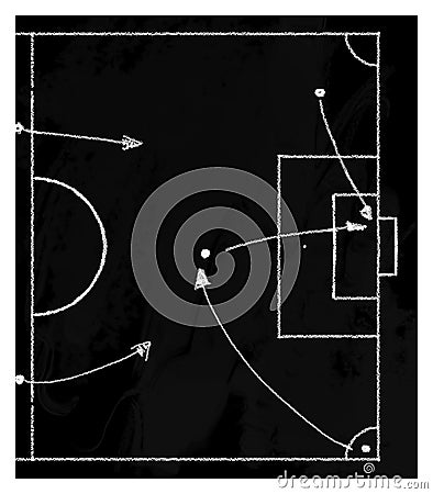 Football tactics Stock Photo