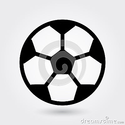 Football vector icon, Soccer ball icon, Sports ball symbol. Modern, simple glyph, solid vector illustration Vector Illustration