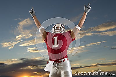 Football Victory Stock Photo