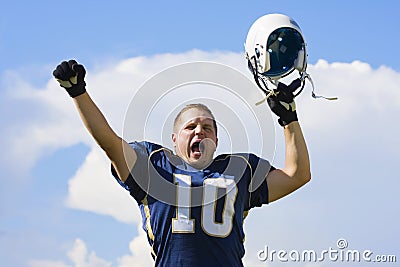 Football Victory Stock Photo