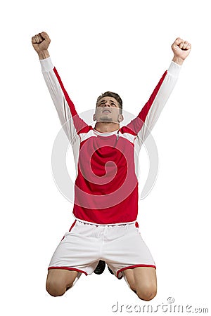 Football Victory Stock Photo