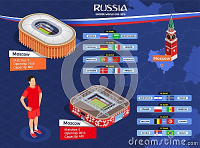 Football World Cup Poster Vector Illustration