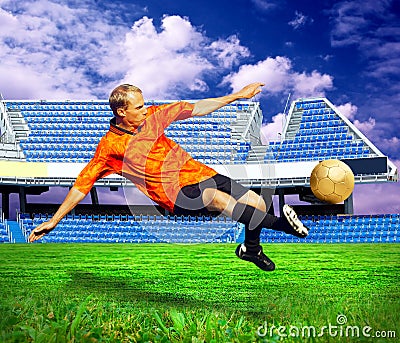 Footballer Stock Photo