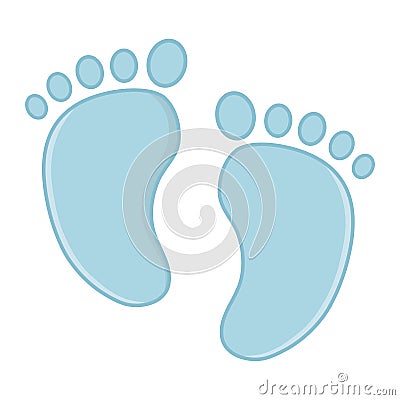 Footmark icon cartoon Vector Illustration
