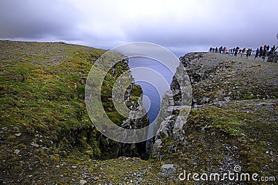 Footpath down to the sea Editorial Stock Photo