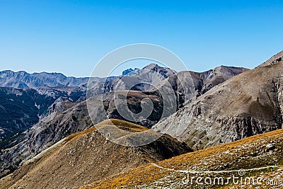 Footpath at High Altitude Stock Photo