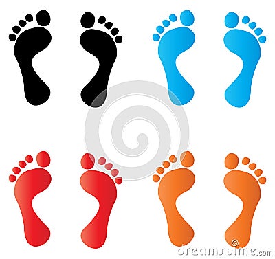 Footprint Vector Illustration