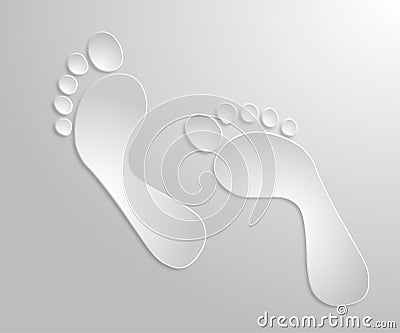 Footprint Stock Photo