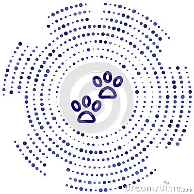 footprint vector icon. footprint editable stroke. footprint linear symbol for use on web and mobile apps, logo, print media. Thin Vector Illustration