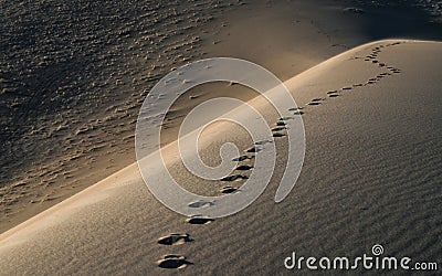 Crescent Dunes near Tonopah, Nevada. Stock Photo