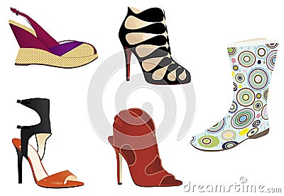 Footwear Vector Illustration