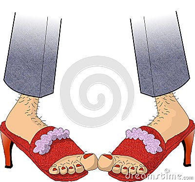 Footwear Cartoon Illustration