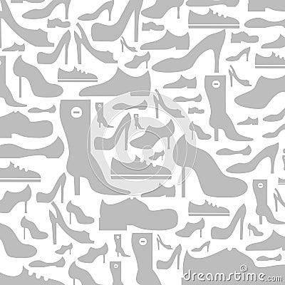 Footwear a background Vector Illustration