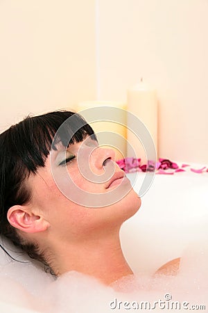 Foram bath portrait Stock Photo