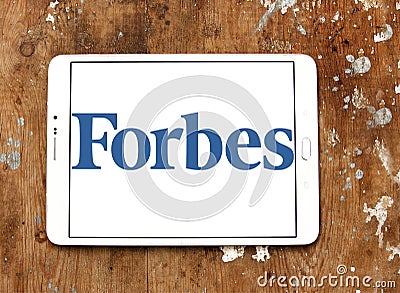 Forbes magazine logo Editorial Stock Photo