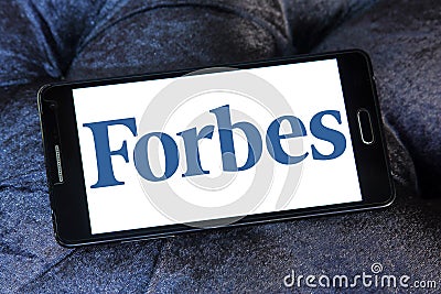 Forbes magazine logo Editorial Stock Photo